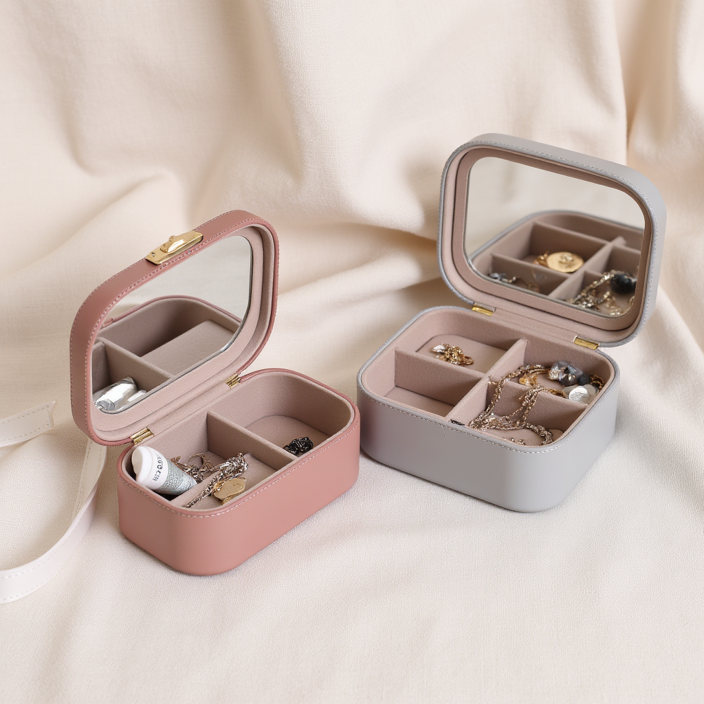 Compact Jewellery Organizer with Mirror