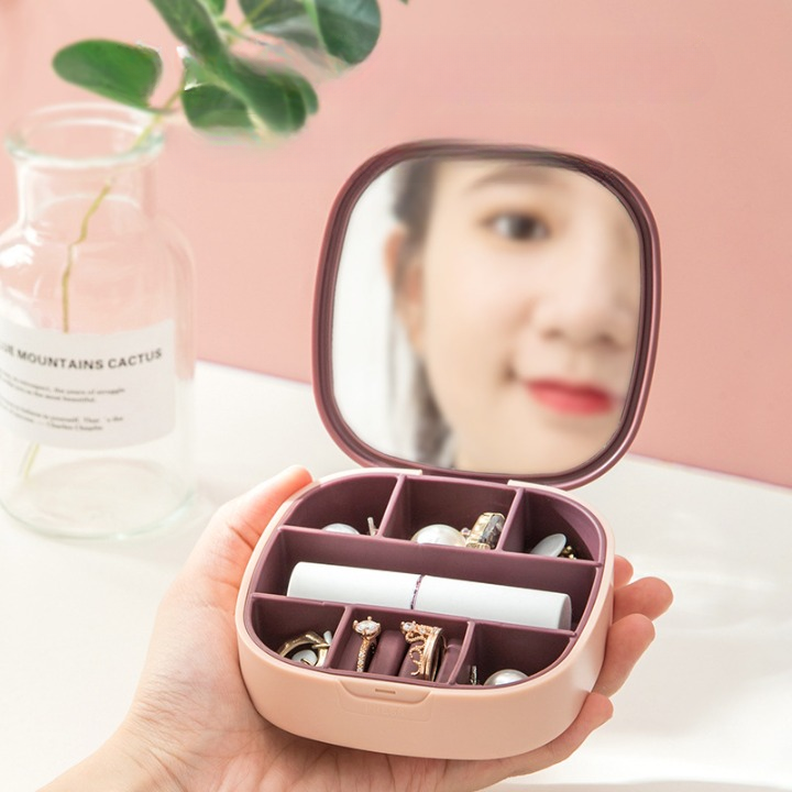 Compact Jewellery Organizer with Mirror