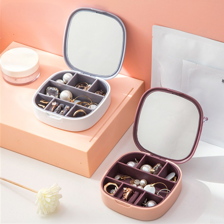 Compact Jewellery Organizer with Mirror